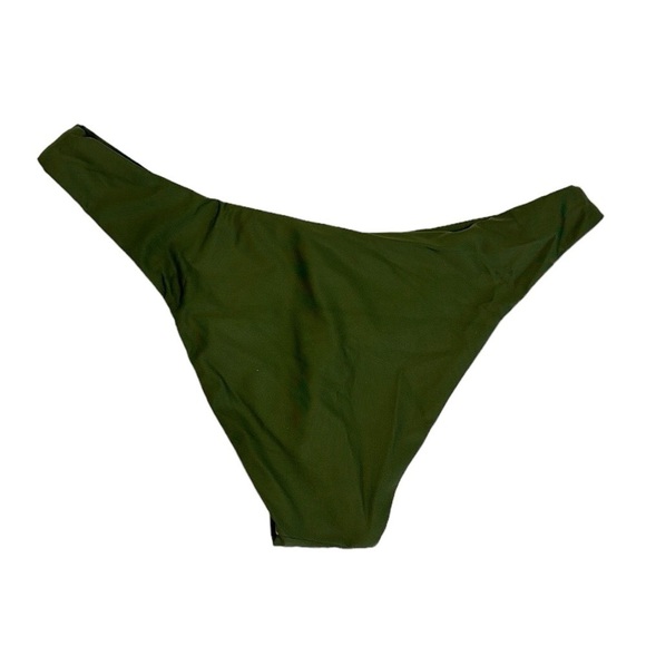 J. Crew Bikini Bottom Women's M Green Curved Waist Cheeky New BC125 7833 - Picture 2 of 12